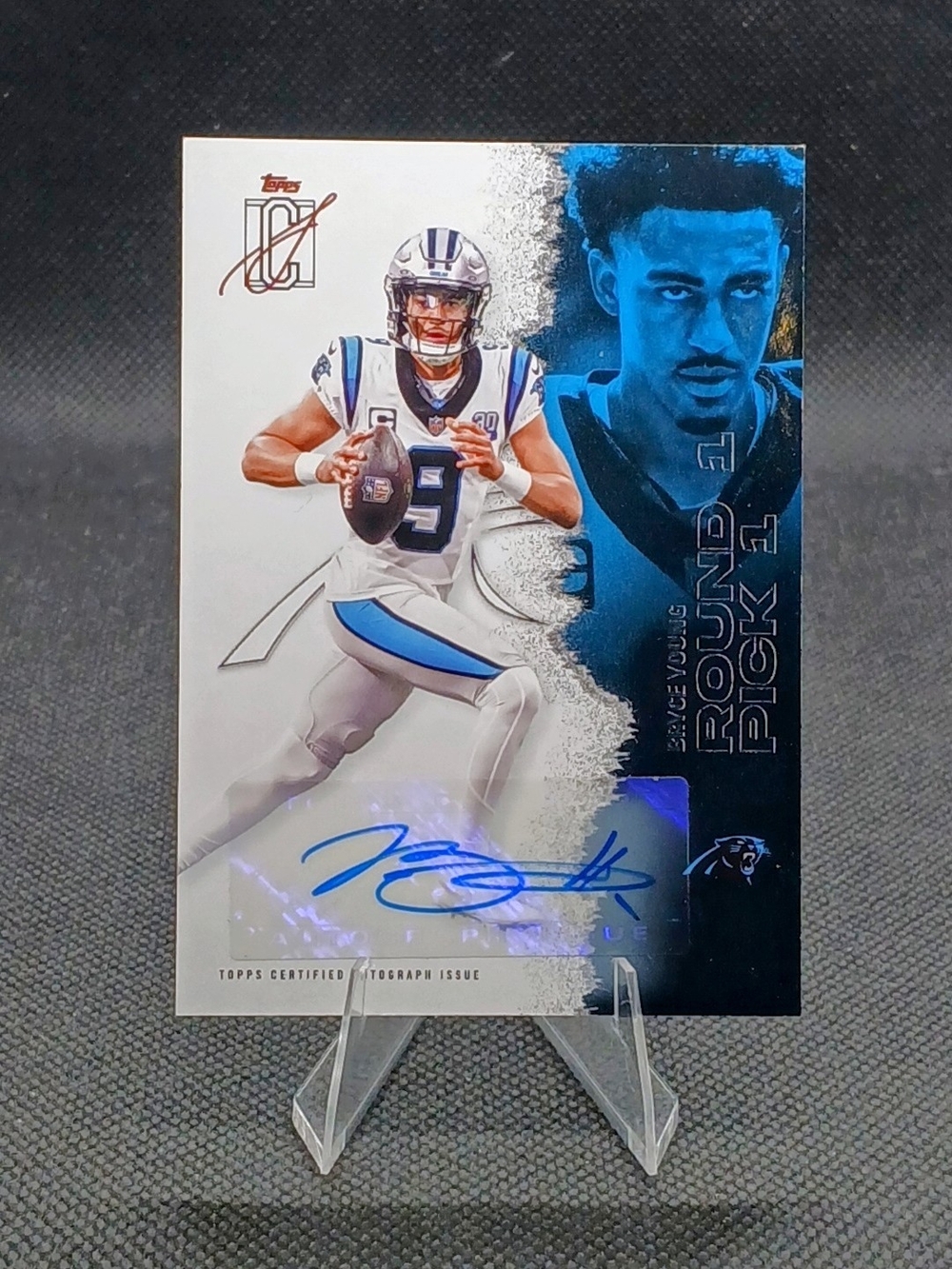 Topps 2025 Signature Class Bryce Young Panthers Round Pick Auto #9